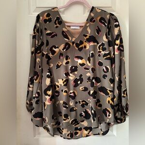 Leopard print blouse